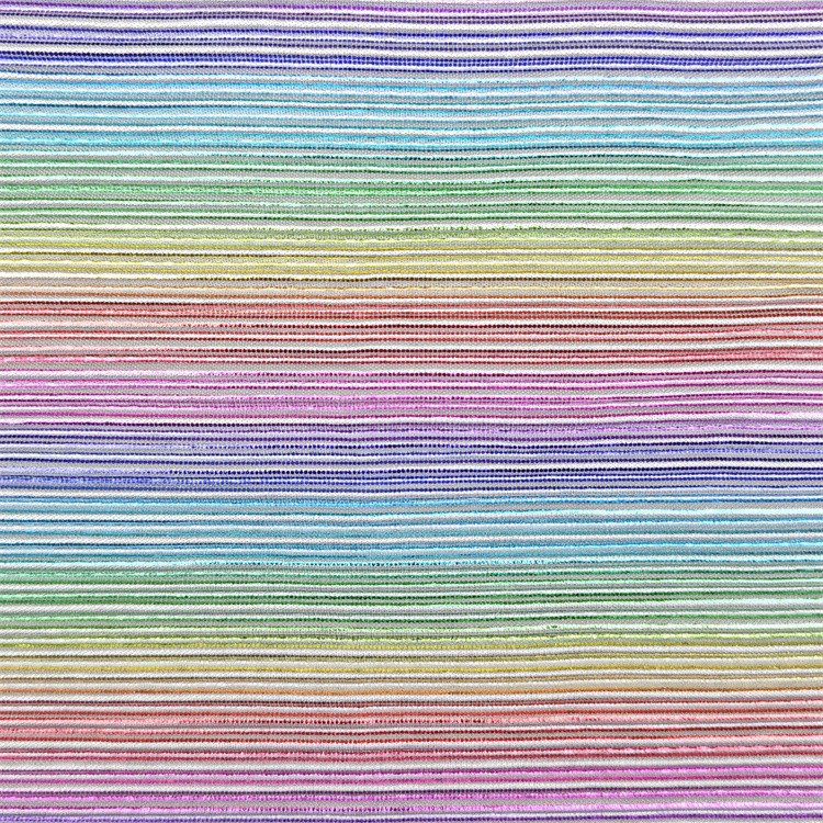 Bronzing Rainbow Crepe Knit Fabric