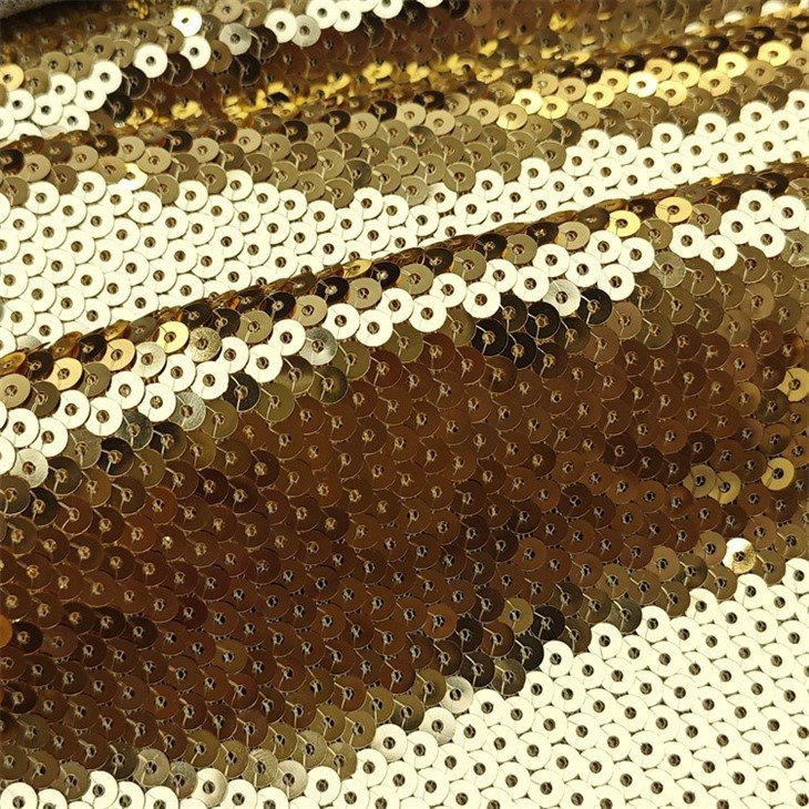 Full Embroidery Sequin Knit Fabric