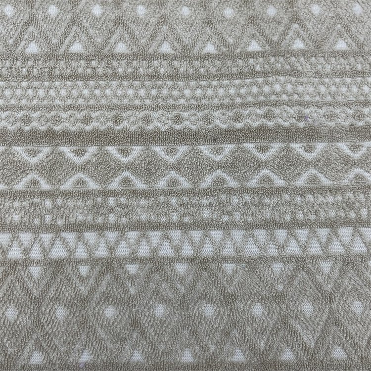 Jacquard Grey Towel Woven Fabric