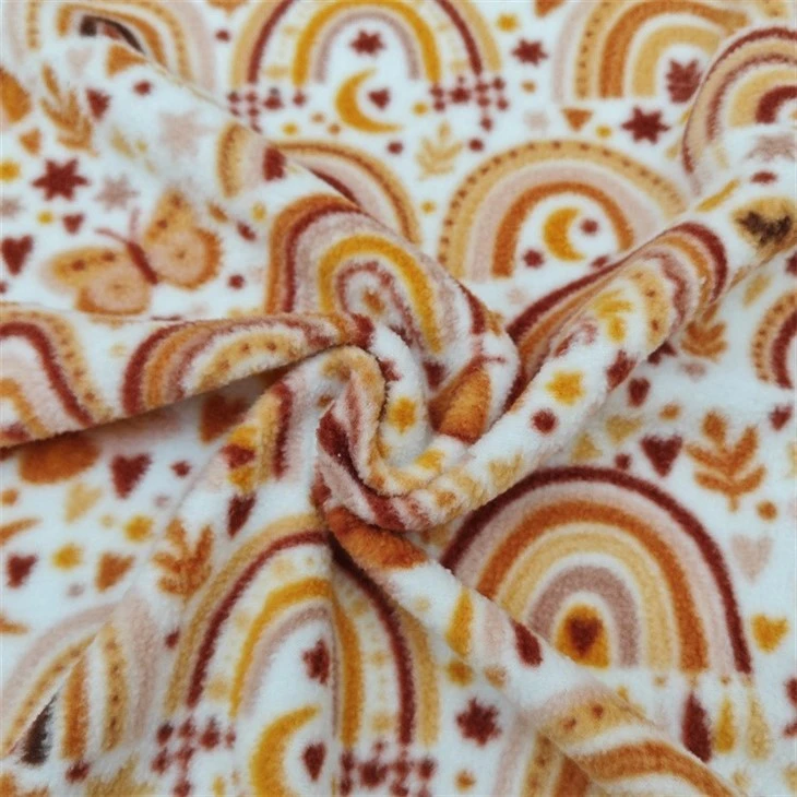 Printed Arctic Polar Fleece Knit Fabric
