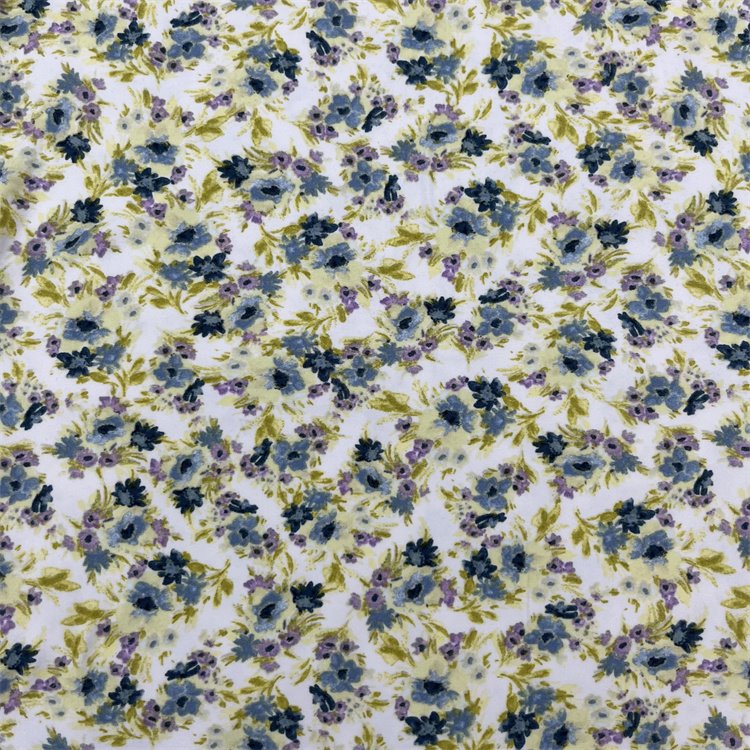 Polyester Spandex Printed Milky-yarn Fabric Knit Fabric