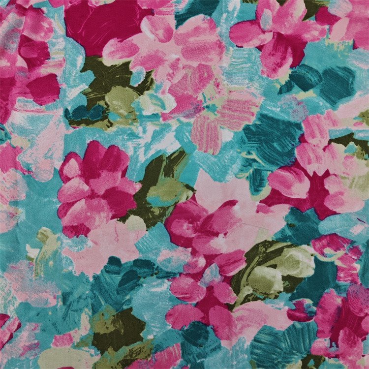 Printed Poly Span Woven Fabric