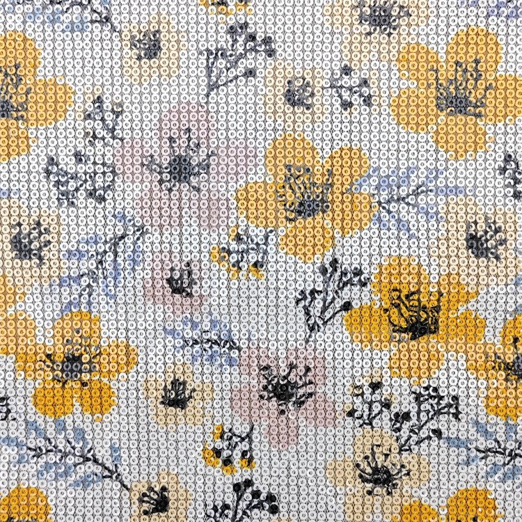 Printed Sequin Knit Fabric