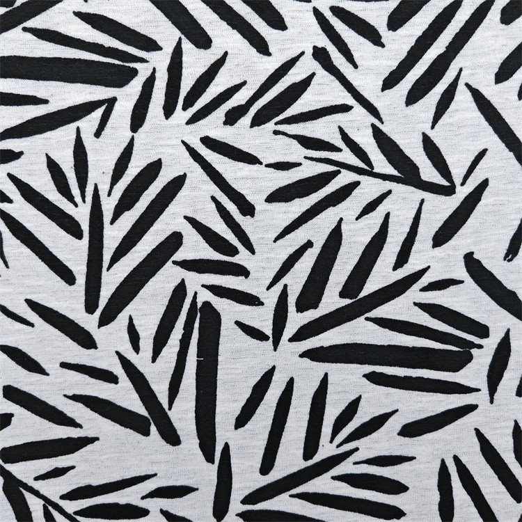 Printed Slub Interlock Knit Fabric Printed Slub Interlock Knit Fabric