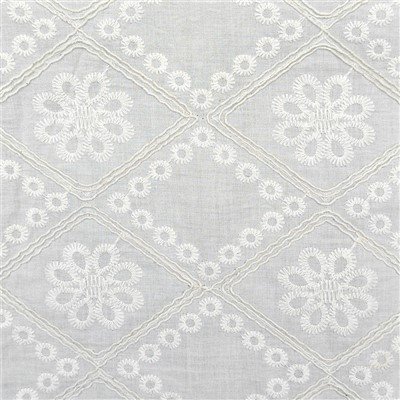 Classic Pattern Cotton Embroidery Knit Fabric