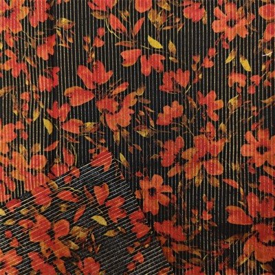 info-400-400 Golden Yarn Printed Knit Fabric