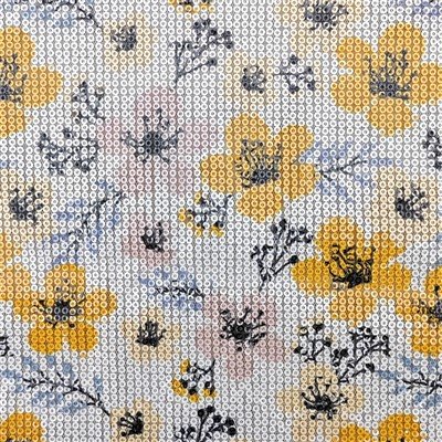 Printed Sequin Knit Fabric
