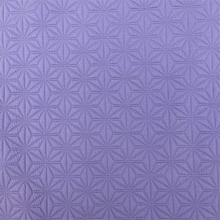 Solid Quilted Like Knit Fabric