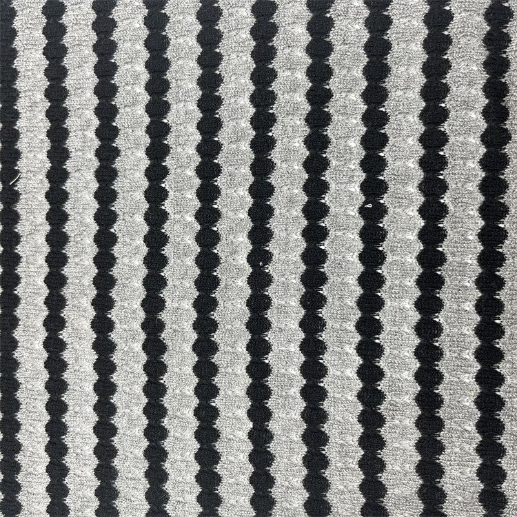 Stripe Jacquard Knitting Fabric