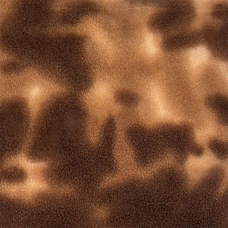 Thick Printed Teddy Fleece Knit Fabric