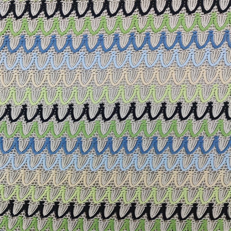 Wavy Lace Knit Fabric