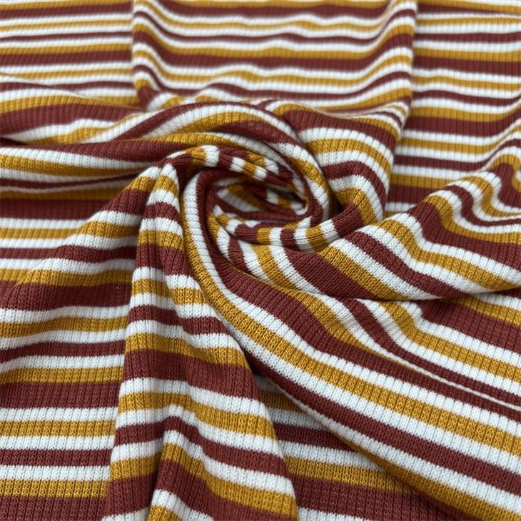 Yarn-dyed Rib Fabric Stripe