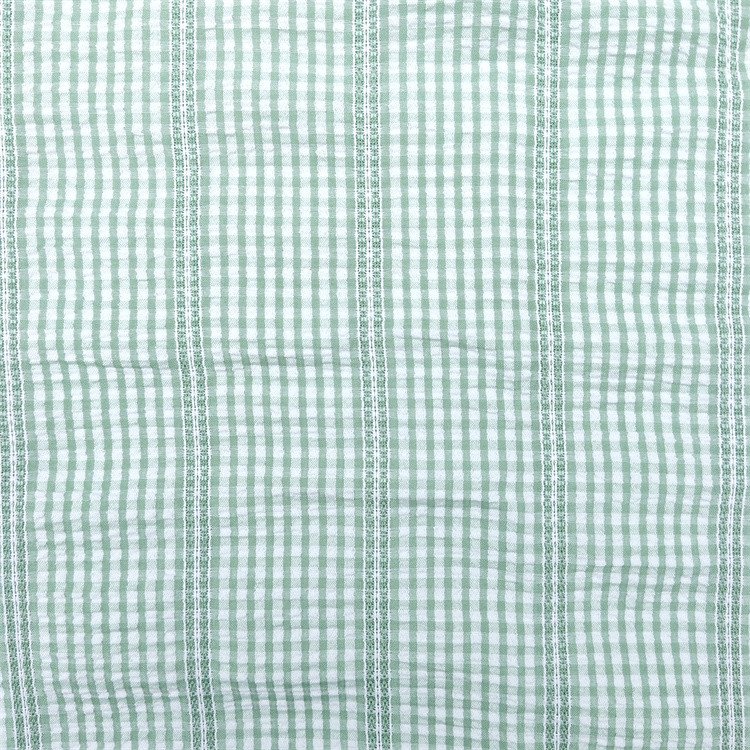 Yarn-dyed Seersucker Woven Fabric