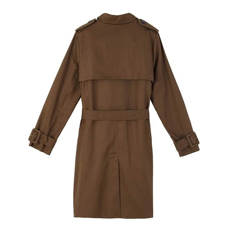 Double Breasted Trench Coat For Women