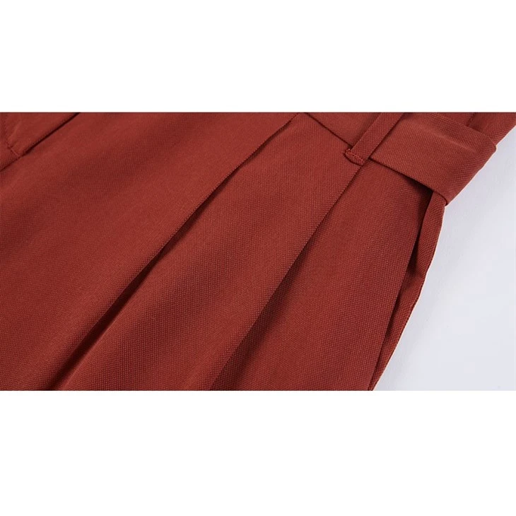 Lyocell Loose Pants With Belt