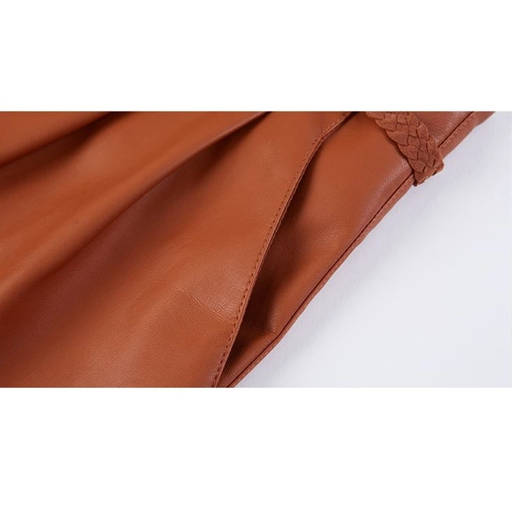 PU Short With PU Leather Belt