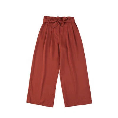 Lyocell Loose Pants With Belt