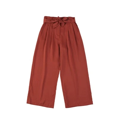 Lyocell Loose Pants With Belt